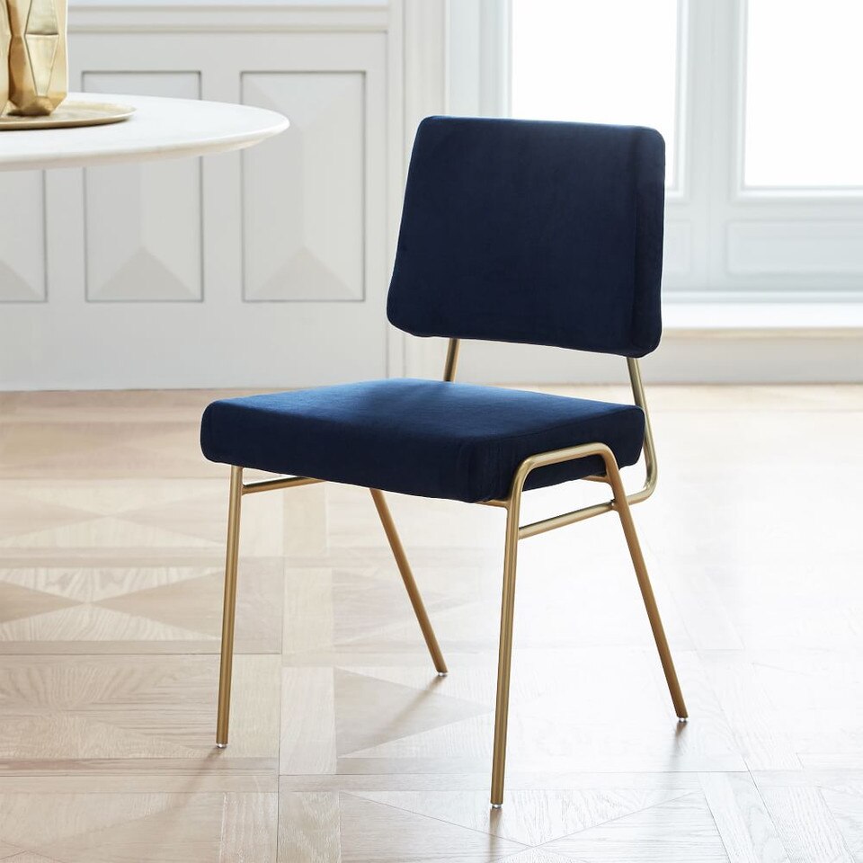 Wire Frame Upholstered Dining Chair West Elm UK
